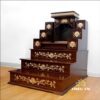 Combo Ban Thờ Thần Tài Thổ Địa Mái Bằng Hoa Sen Tam Cấp, KT 89*114*118cm - Ảnh 3