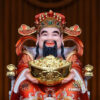 Bộ Tam Tượng Tài - Địa - Như Ý "Tài Nguyên Quảng Tiến" Ngồi Tự Tại Bột Đá Bạch Ngọc, Nhiều Kích Thước - Ảnh 3