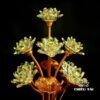 Đôi Đèn Ban Thờ Thần Tài "Hoa Sen Pha Lê", 9 Bông, Cao 63cm - Ảnh 4