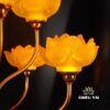 Đôi Đèn Ban Thờ Thần Tài "Bình Hoa Thủy Lưu Ly" 9 Bông, Cao 77cm - Ảnh 4