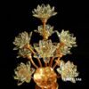 Đôi Đèn Ban Thờ Thần Tài "Hoa Sen Pha Lê", 9 Bông, Cao 63cm - Ảnh 8