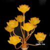 Đôi Đèn Ban Thờ Thần Tài "Bình Hoa Thủy Lưu Ly" 9 Bông, Cao 77cm - Ảnh 6