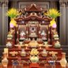 Bộ Ban Thờ Thần Tài Thổ Địa Ba Gian "Thái Hòa Hưng Vượng", KT 157*127*189cm - Ảnh 2