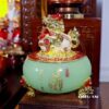 Bộ Ban Thờ Thần Tài Thổ Địa Đồng Đỏ Hoa Sen "Tiến Bảo", KT 107*107*107cm - Ảnh 7