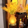 Bộ Ban Thờ Thần Tài Thổ Địa Đồng Đỏ Hoa Sen "Tiến Bảo", KT 107*107*107cm - Ảnh 10
