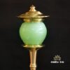 Đôi Đèn Ban Thờ Thần Tài "Nắp Ô Lưu Ly" Màu Xanh Ngọc, Cao 33cm - Ảnh 8