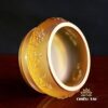 Đèn Dầu Lưu Ly Hoa Sen Nổi, Đế Đồng Vàng - Ảnh 5