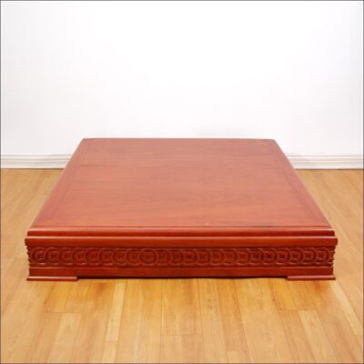 Kệ Kê Ban Thờ Thần Tài Thổ Địa Gỗ Hương Đồng Tiền, KT 98*98*20cm