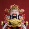 Tượng Thần Như Ý "Tài Nguyên Quảng Tiến" Ngồi Tự Tại Bột Đá Sơn Đỏ, Nhiều Kích Thước - Ảnh 4