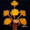 Đôi Đèn Ban Thờ Thần Tài “Thịnh Thế Hoa Khai”, 9 bông, Cao 50cm - Ảnh 8