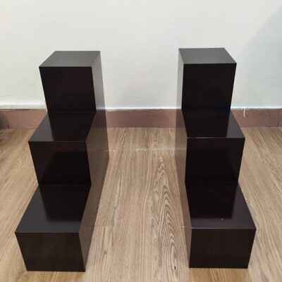 Tam Cấp Ban Thờ Thần Tài Thổ Địa Veneer Tối Giản, Nhiều Kích Thước