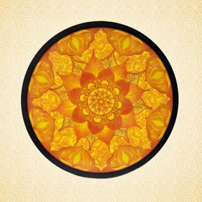 Tranh Điện Trúc Chỉ In, Hào Quang Mandala Mẫu 54, Nhiều Kích Thước