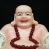 Tượng Đức Di Lặc Ngồi Nằm Sứ Trắng Áo Hoa, Nhiều Kích Thước - Ảnh 2