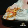 Tượng Đức Di Lặc Ngồi Nằm Sứ Trắng Áo Hoa, Nhiều Kích Thước - Ảnh 4