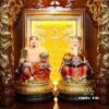 Bộ Bàn Thờ Thần Tài Thổ Địa Sứ Trắng Tâm Kinh "Thiên Đức" Dát Vàng, KT 97*97*125cm - Ảnh 6