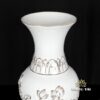 Lọ Hoa Thần Tài Gốm Trắng Hoa Sen Viền Vàng, Nhiều Kích Cỡ - Ảnh 6