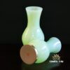 Lọ Hoa Lưu Ly Ngọc Xanh, Đế Đồng Vàng, Nhiều Kích Thước - Ảnh 3
