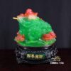 Cóc Thiềm Thừ Chiêu Tài Tiến Bảo Thanh Ngọc/Huỳnh Ngọc, Cao 20cm - Ảnh 3