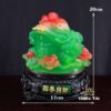 Cóc Thiềm Thừ Chiêu Tài Tiến Bảo Thanh Ngọc/Huỳnh Ngọc, Cao 20cm - Ảnh 6