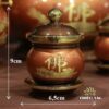 Chén Hoa Sen Chữ Phật Đồng Đỏ, Nhiều Kích Cỡ - Ảnh 5