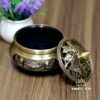 Lư Xông Trầm Thần Tài Bằng Đồng, Chân Cao, Khắc Hoa Sen - Ảnh 3