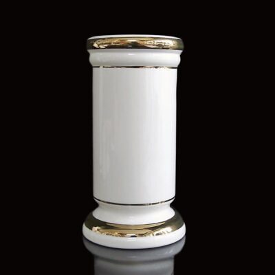 Ống Hương Sứ Đức Hóa Trắng Viền Vàng, Nhiều Kích Thước