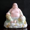 Tượng Ngài Di Lặc Ngồi Đằng Vân Bột Đá Thiên Thanh Dát Vàng, Nhiều Kích Thước