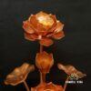 Đôi Lọ Hoa Thần Tài Sen Vàng 7 Bông Bằng Nhôm, Cao 62cm - Ảnh 2