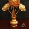 Đôi Lọ Hoa Thần Tài Sen Vàng 7 Bông Bằng Nhôm, Cao 62cm - Ảnh 4