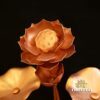 Đôi Bình Hoa Thần Tài Sen Bằng Hợp Kim Nhôm, Cao 82cm - Ảnh 3