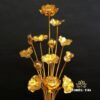 Đôi Hoa Sen Thần Tài Bằng Nhôm 13 Bông, Cao 40cm - Ảnh 2