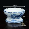 Đế Nến Gốm Bát Tràng Men Lam Vẽ Tay - Đồ Thờ Thần Tài, Cỡ Đại - Ảnh 5