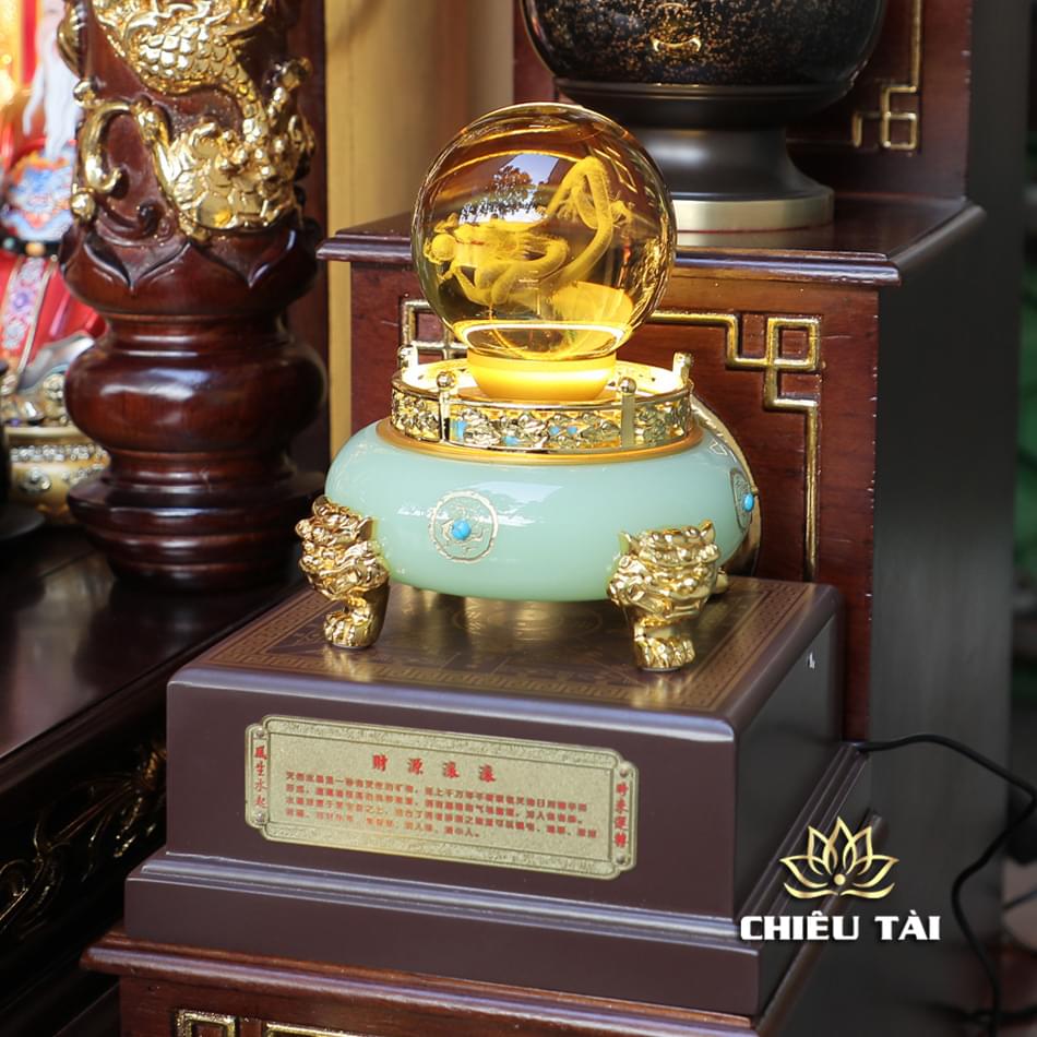 Bộ Ban Thờ Thần Tài Thổ Địa "Lục Hợp" Dát Vàng, KT 137*186*195 cm - Ảnh 14
