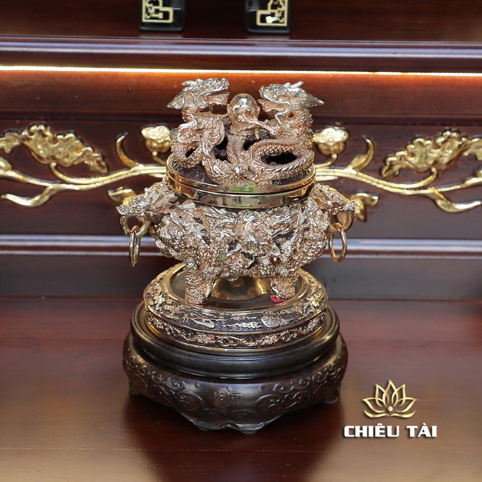 Bộ Ban Thờ Thần Tài Thổ Địa "Lục Hợp" Dát Vàng, KT 137*186*195 cm - Ảnh 12