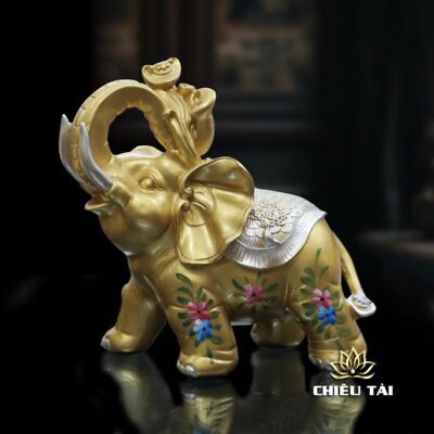 Alternative view of Đôi Tịnh Tượng Phú Quý Gốm Huỳnh Sắc