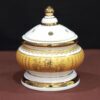 Lư Trầm Thần Tài Sứ Trắng Tâm Kinh Vàng, Cao 15cm