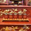 Bộ Ban Thờ Thần Tài Thổ Địa Ba Gian Đồng Vân Đá Nâu Đỏ “Thái Hòa Hưng Vượng”, KT 157*127*189cm - Ảnh 17