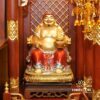 Bộ Ban Thờ Thần Tài Thổ Địa Ba Gian Đồng Vân Đá Nâu Đỏ “Thái Hòa Hưng Vượng”, KT 157*127*189cm - Ảnh 12