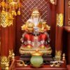 Bộ Ban Thờ Thần Tài Thổ Địa Ba Gian Lưu Ly Ngọc Xanh Bọc Đồng “Thái Hòa Hưng Vượng”, KT 157*127*189cm - Ảnh 7
