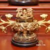 Bộ Ban Thờ Thần Tài Thổ Địa Ba Gian Đồng Đỏ Chữ Phật “Thái Hòa Hưng Vượng”, KT 157*127*189cm - Ảnh 19