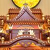 Bộ Ban Thờ Thần Tài Thổ Địa Ba Gian Đồng Đỏ Chữ Phật “Thái Hòa Hưng Vượng”, KT 157*127*189cm - Ảnh 5