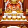Bộ Ban Thờ Thần Tài Thổ Địa Ba Gian Sứ Trắng Tâm Kinh Vàng “Thái Hòa Hưng Vượng”, KT 157*127*189cm - Ảnh 13