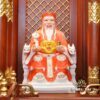 Bộ Ban Thờ Thần Tài Thổ Địa Ba Gian Sứ Trắng Tâm Kinh Vàng “Thái Hòa Hưng Vượng”, KT 157*127*189cm - Ảnh 5