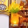 Bộ Ban Thờ Thần Tài Thổ Địa Ba Gian Sứ Trắng Tâm Kinh Vàng “Thái Hòa Hưng Vượng”, KT 157*127*189cm - Ảnh 9