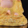 Tượng Ngài Di Lặc Ngồi, Bằng Bột Đá Thạch Anh Vàng, Nhiều Kích Thước - Ảnh 7
