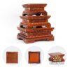 Đế Gỗ Gụ Vuông Màu Vàng, Nhiều Kích Cỡ - Ảnh 4