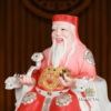 Bộ Tượng Thần Tài – Thổ Địa Sứ Ngồi Ngai Rồng Sơn Đỏ, Nhiều Kích Thước - Ảnh 4