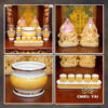Bộ Ban Thờ Thần Tài Thổ Địa Sứ Trắng Thạch Anh Vàng, “Thiên Đức” Dát Vàng, KT 97*97*125cm - Ảnh 4